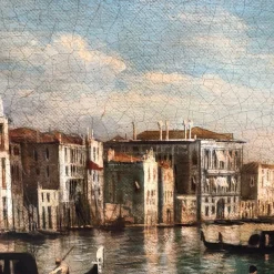 Clearance Pamono Giancarlo Gorini, Venice, Italian School, Oil on Canvas, Framed