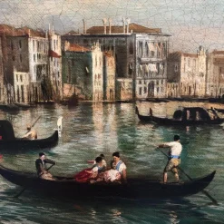 Clearance Pamono Giancarlo Gorini, Venice, Italian School, Oil on Canvas, Framed