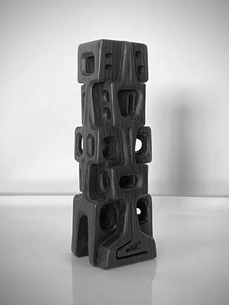 Clearance Pamono Gianni Pinna, Abstract Sculpture, 1960s, Rosewood