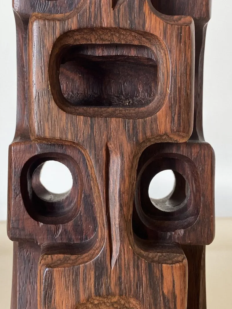 Clearance Pamono Gianni Pinna, Abstract Sculpture, 1960s, Rosewood