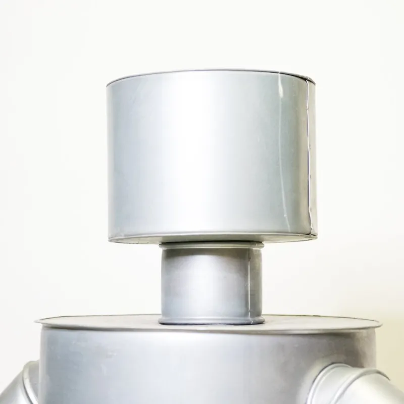 Pamono Giant Handmade Robot, 1980s, Metal> Mid-Century|Sculpture