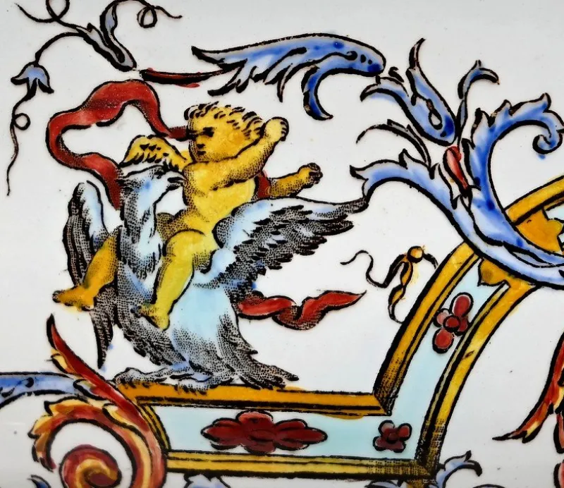Pamono Gien Earthenware Planter in Renaissance Style, Early 20th Century> Planters And Jardiniere