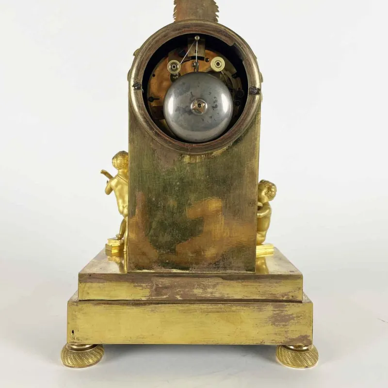Sale Pamono Gilded Bronze Table Clock, Early 1800s
