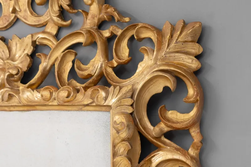 Pamono Gilded Cushion Mirror, 1860s> Mirrors