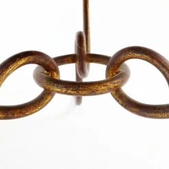 Pamono Gilded Iron Coffee Table by René Drouet, 1940s><noscript><img width=