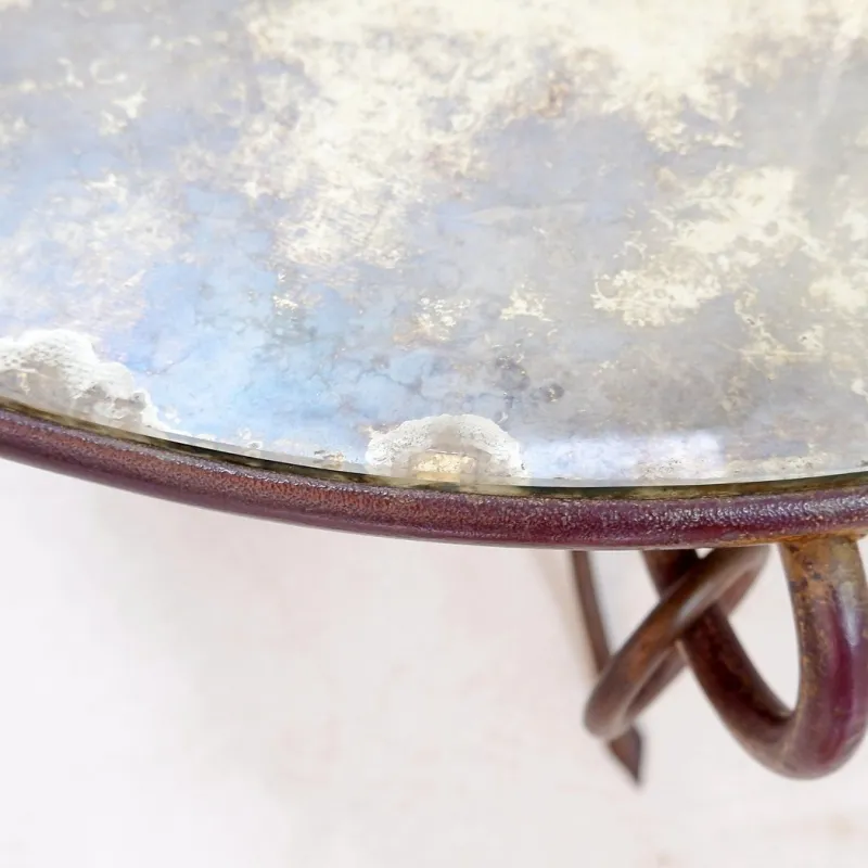 Pamono Gilded Iron Coffee Table by René Drouet, 1940s> Coffee & Side Tables