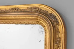 Pamono Gilded Overmantel Mirror, 1860s><noscript><img width=