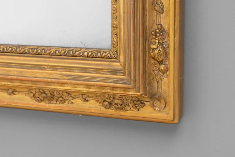 Pamono Gilded Overmantel Mirror, 1860s> Mirrors
