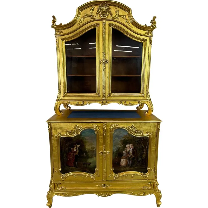 Pamono Gilded Rococo Sideboard, 1900s> Mirrors