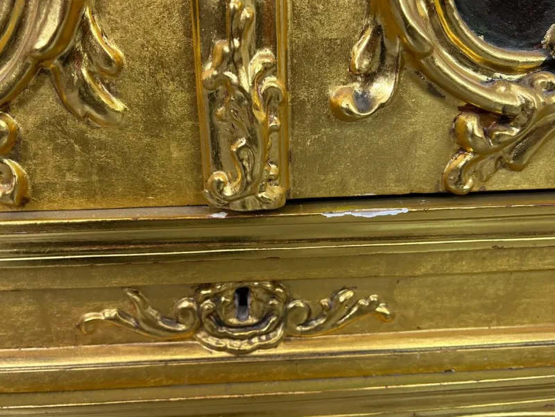 Pamono Gilded Rococo Sideboard, 1900s> Mirrors