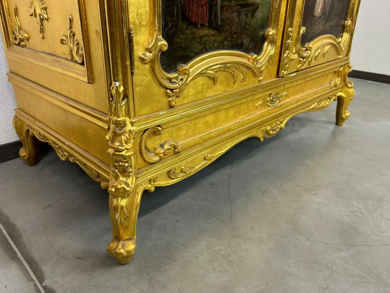 Pamono Gilded Rococo Sideboard, 1900s> Mirrors