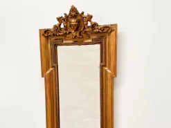 Outlet Pamono Gilded Wall Mirror with Beveled Glass and Ornate Frame from Befos
