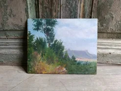 Pamono Gillaz, Landscape, 1950s, Oil Painting on Board> Painting
