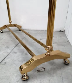 Pamono Gilt Brass Clothing Rail by Milo Baughman, Italy, 1970s><noscript><img width=