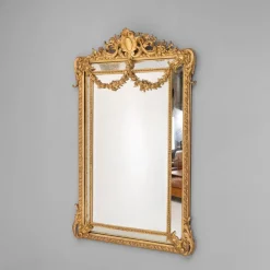 Pamono Gilt Cushion Mirror, 1890s> Mirrors