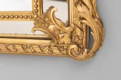 Pamono Gilt Cushion Mirror, 1890s><noscript><img width=