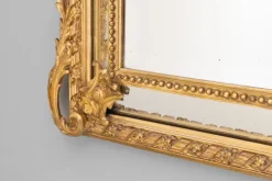 Pamono Gilt Cushion Mirror, 1890s><noscript><img width=
