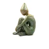Hot Pamono Giordano Tronconi, Figure of Sitting Boy, 1950s, Ceramic