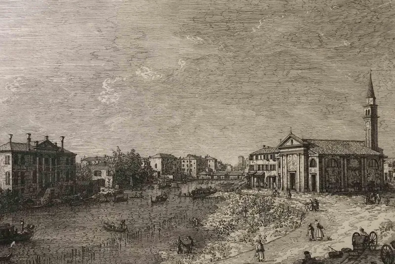 Pamono Giovanni Antonio Canal (Canaletto), Al Dolo, Etching, 1735/44> Old Masters