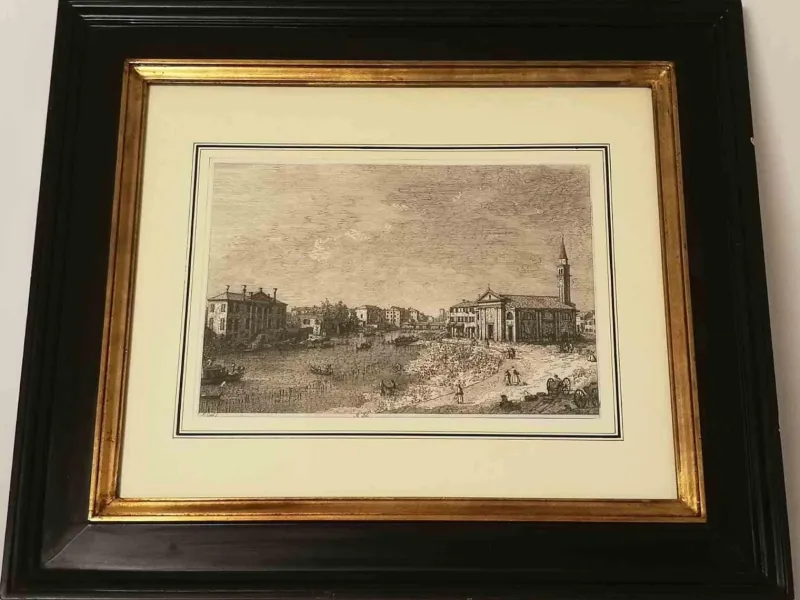 Pamono Giovanni Antonio Canal (Canaletto), Al Dolo, Etching, 1735/44> Old Masters