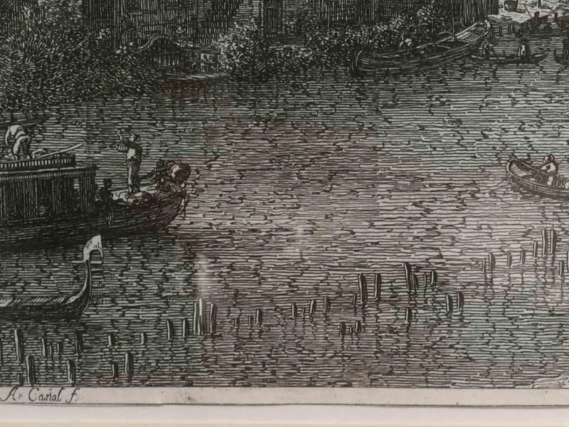 Pamono Giovanni Antonio Canal (Canaletto), Al Dolo, Etching, 1735/44> Old Masters