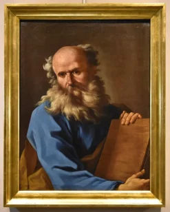 Pamono Giovanni Battista Beinaschi, Portrait of the Philosopher Democritus Beinaschi, 17th Century, Oil on Canvas, Framed> Old Masters|Classical