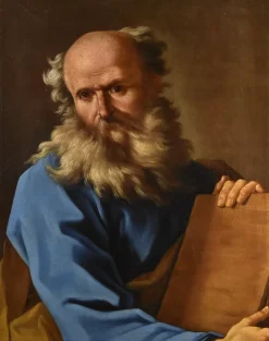Pamono Giovanni Battista Beinaschi, Portrait of the Philosopher Democritus Beinaschi, 17th Century, Oil on Canvas, Framed> Old Masters|Classical