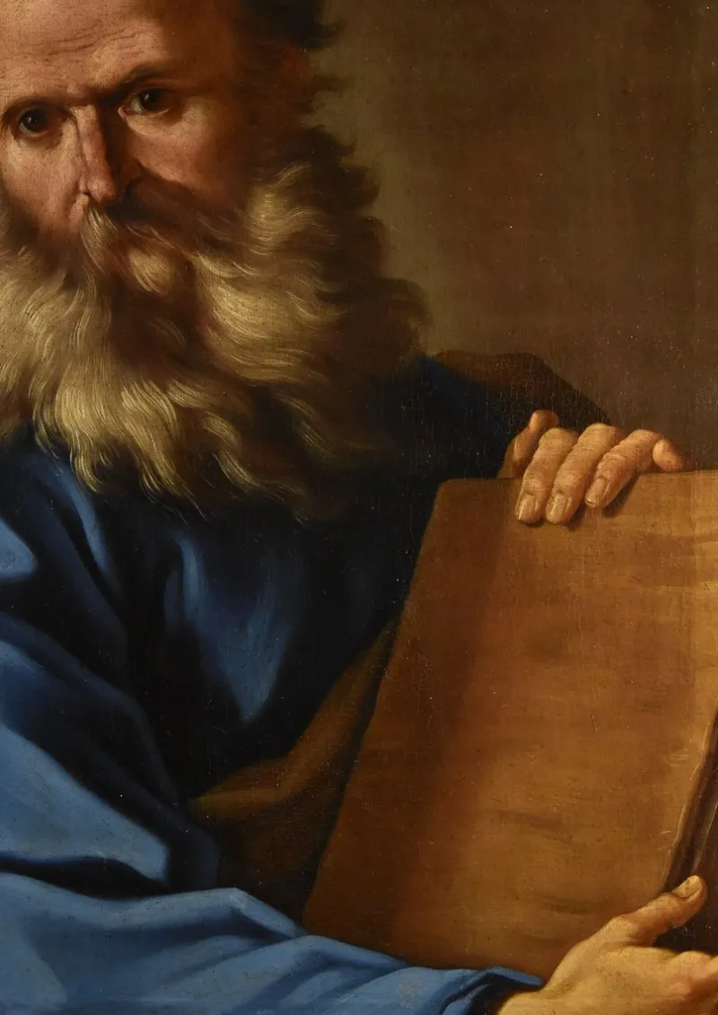 Pamono Giovanni Battista Beinaschi, Portrait of the Philosopher Democritus Beinaschi, 17th Century, Oil on Canvas, Framed> Old Masters|Classical