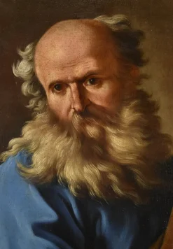 Pamono Giovanni Battista Beinaschi, Portrait of the Philosopher Democritus Beinaschi, 17th Century, Oil on Canvas, Framed><noscript><img width=