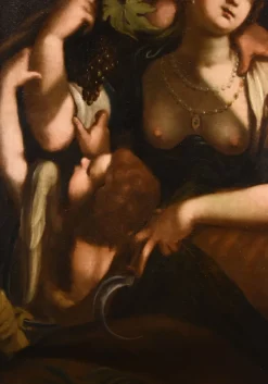 Pamono Giovanni Battista Paggi, Venus Bacchus Ceres, 1620, Oil on Canvas, Framed