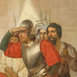 Outlet Pamono Giovanni Boni, Oil on Canvas