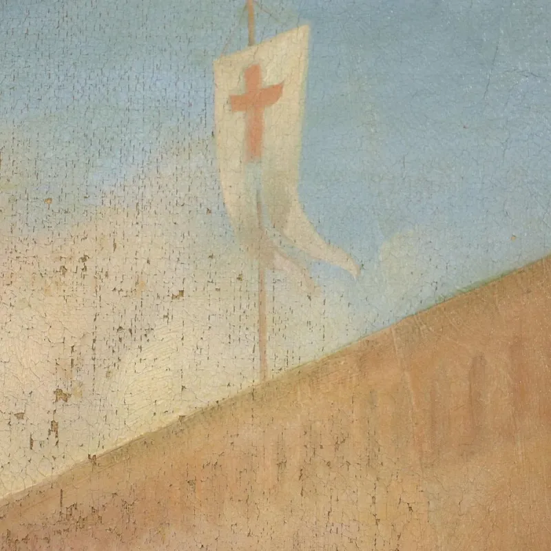 Outlet Pamono Giovanni Boni, Oil on Canvas