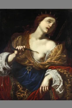Pamono Giovanni Domenico Ferrucci, The Death of Cleopatra, Oil on Canvas, 17th Century, Framed