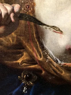 Pamono Giovanni Domenico Ferrucci, The Death of Cleopatra, Oil on Canvas, 17th Century, Framed
