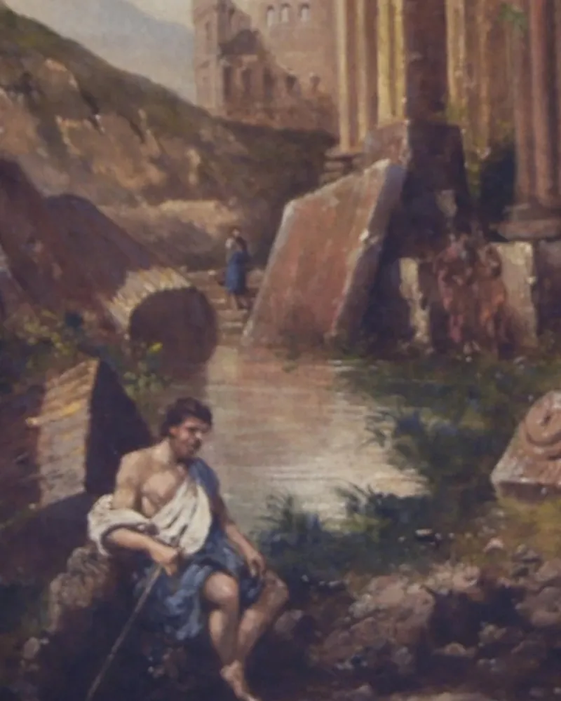 Pamono Giovanni Faliero, Italian School Landscape, 2005, Oil on Canvas, Framed> Old Masters