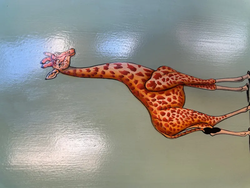 Pamono Giraffe Rectangular Tray by Les Ottomans> Tabletop|Trays
