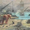 Discount Pamono Giulio Falzoni, Tower Bridge, 20th Century, Oil on Canvas