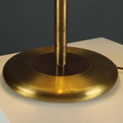 Best Pamono Glass and Brass Table Lamp, 1970