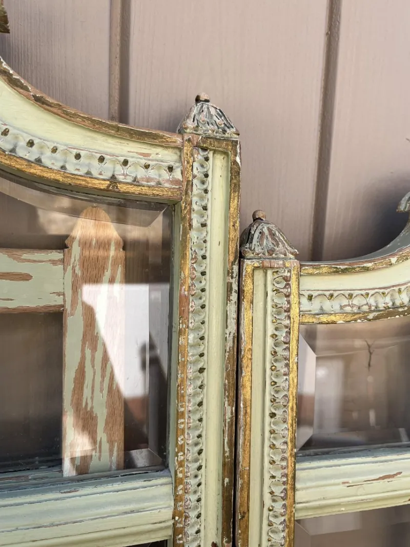 New Pamono Glass and Fabric Screen, 1920s