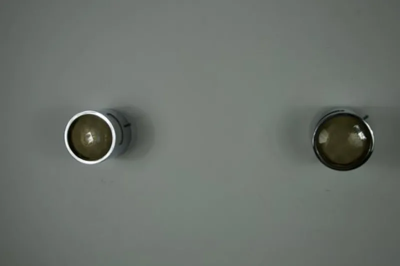 Sale Pamono Glass and Metal Wall Lights from Veca, 1960s, Italy, Set of 2