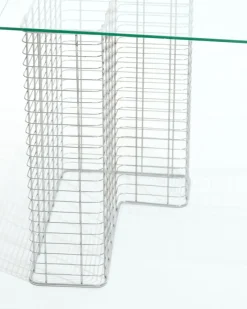 Online Pamono Glass and Metal Wire Desk by Terence Conran for Habitat, 1980s