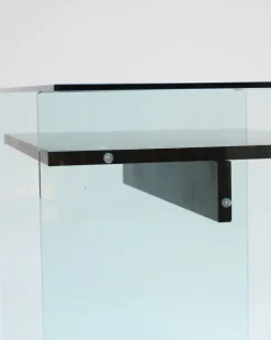 Hot Pamono Glass and Wood Desk from Artelano, 1980s