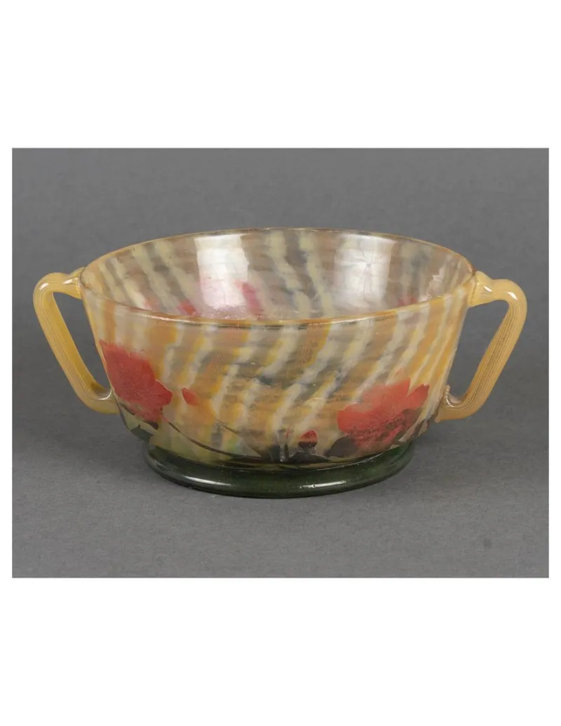 Pamono Glass Bowl from Daum Nancy, 1905> Bowls