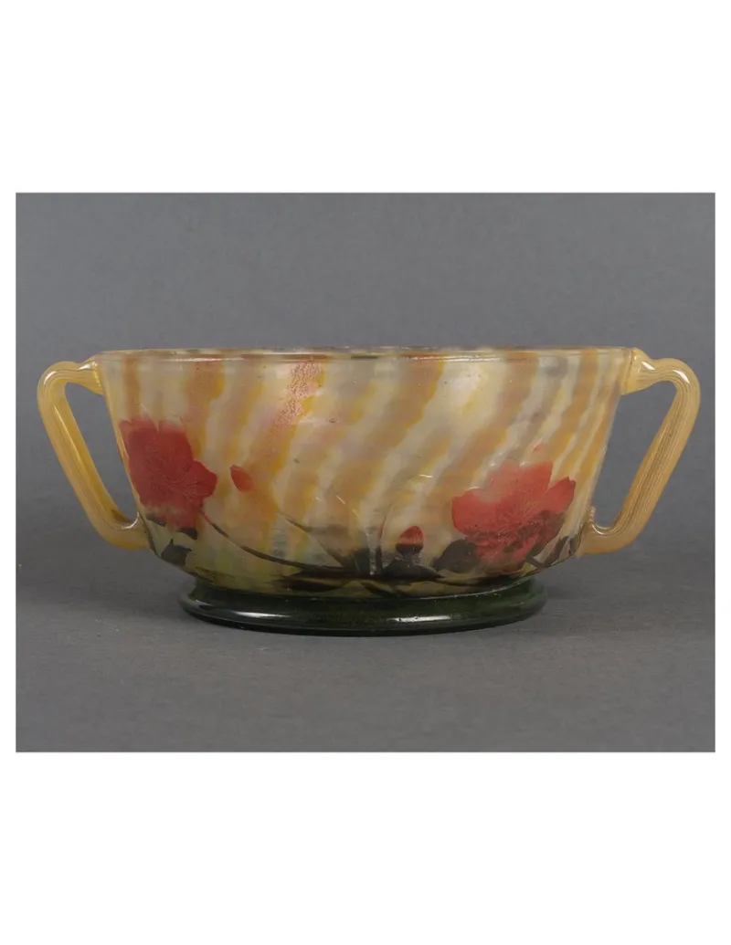 Pamono Glass Bowl from Daum Nancy, 1905> Bowls