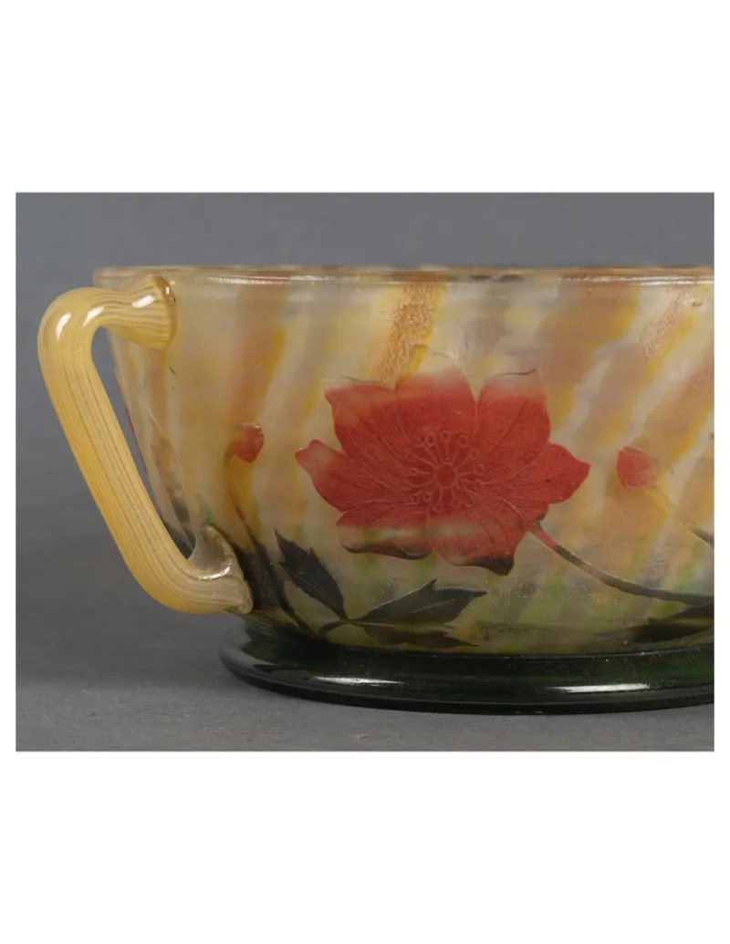 Pamono Glass Bowl from Daum Nancy, 1905> Bowls