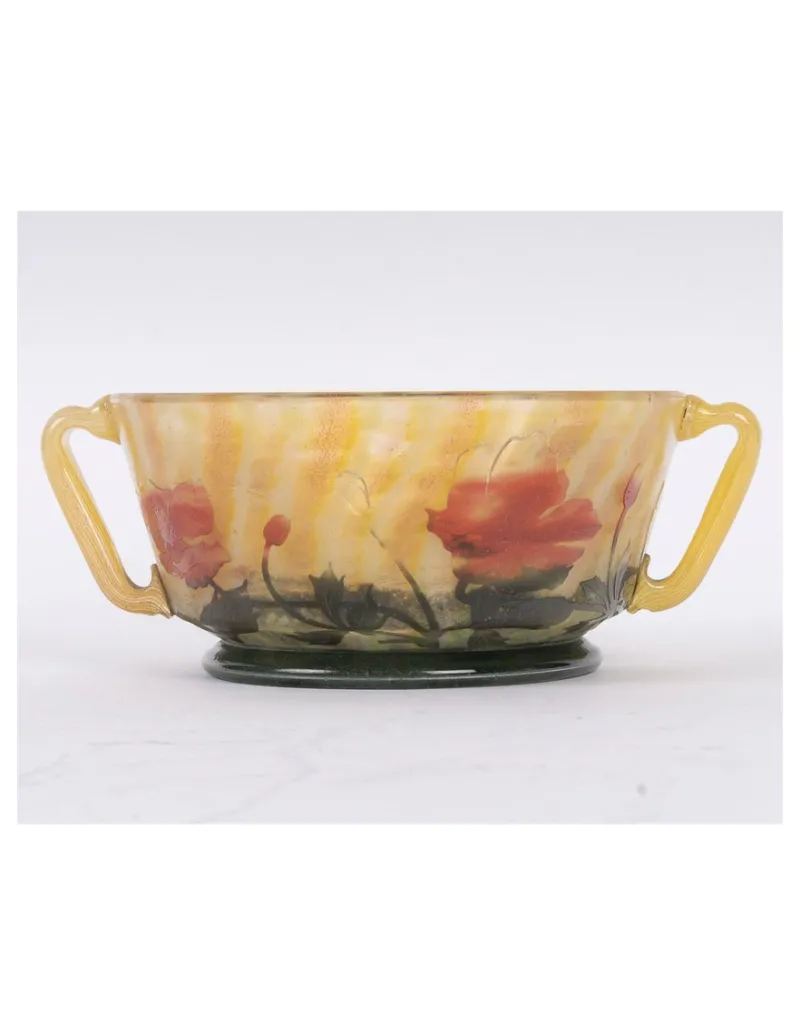 Pamono Glass Bowl from Daum Nancy, 1905> Bowls
