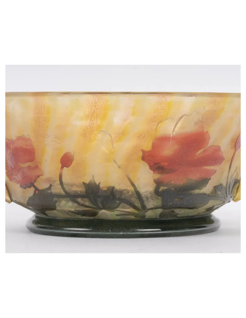 Pamono Glass Bowl from Daum Nancy, 1905> Bowls