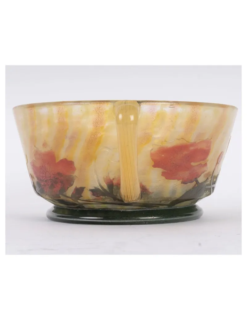 Pamono Glass Bowl from Daum Nancy, 1905> Bowls