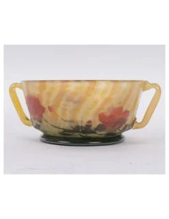 Pamono Glass Bowl from Daum Nancy, 1905><noscript><img width=