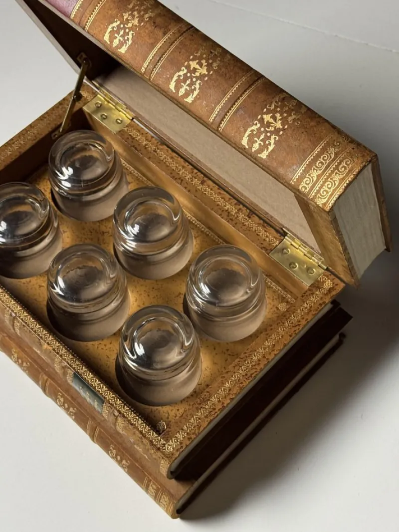 Pamono Glass Box for Whiskey Glasses> Trunks Crates & Baskets